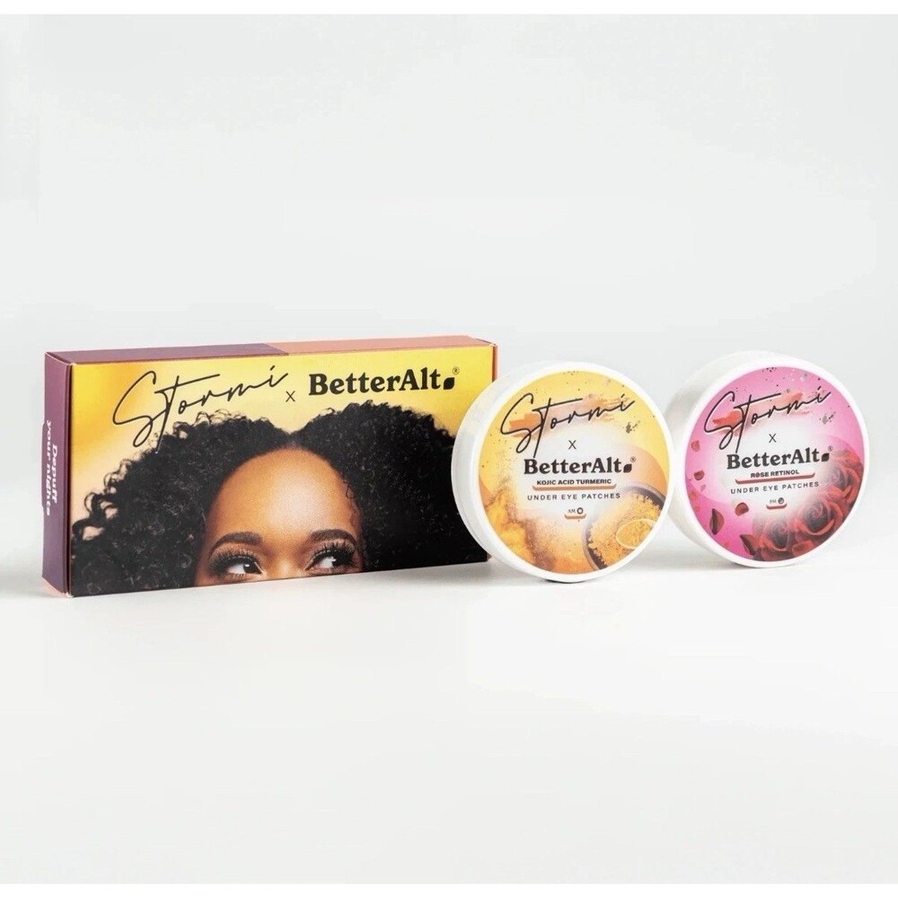 Stormi x BetterAlt Under Eye Patches AM/PM Retinol Rose & Turmeric 14 Pairs NIB
